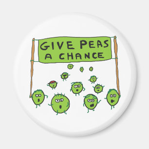 Give Peas A Chance Magnet