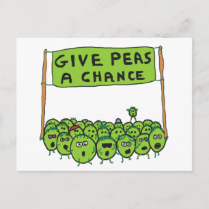 Give Peas A Chance Postcard