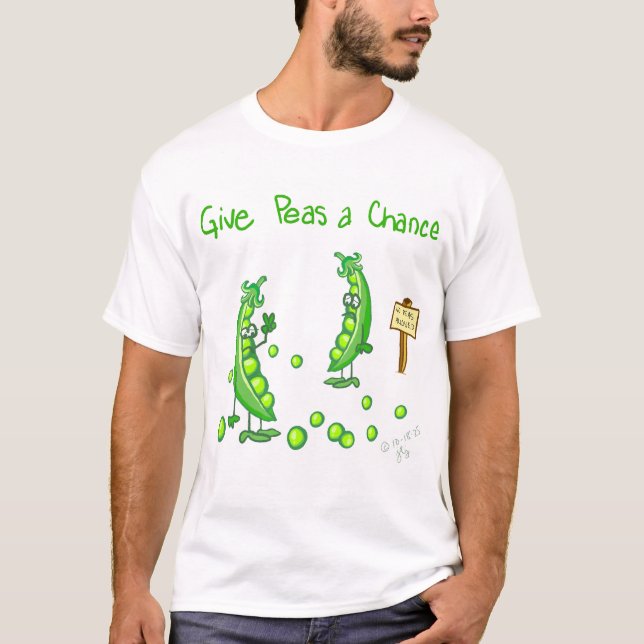 Give Peas a Chance T-Shirt (Front)