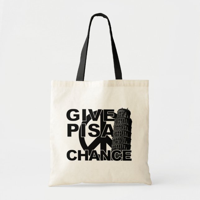 Give Pisa Chance bag - choose style, colour (Front)