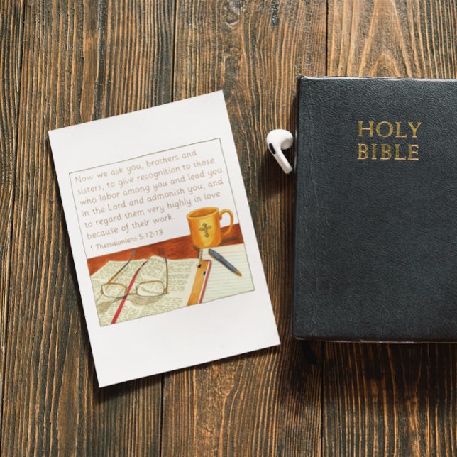 Give Recognition Pastor Appreciation Postcard (Creator Uploaded)