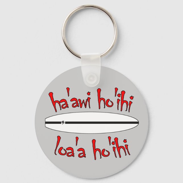 Give Respect, Get Respect Surfer Keychain (Front)