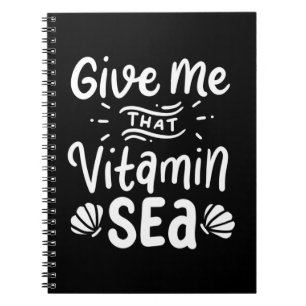 Give Swimmer That Vitamin Sea Notebook