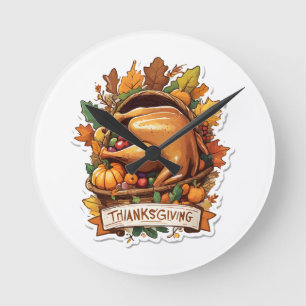 Give Thanks and Share Love Round Clock