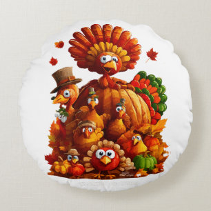 Give Thanks and Share Love Round Cushion