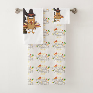 Give Thanks Bath Towel Set