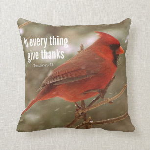 Give Thanks Bible Verse Cushion