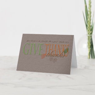 Give Thanks Card