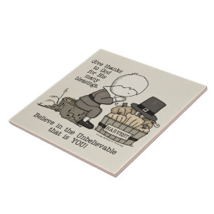 Give Thanks Ceramic Tile