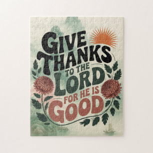 Give Thanks - Christian Jigsaw Puzzle