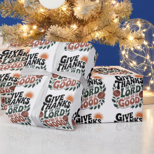 Give Thanks - Christian Wrapping Paper