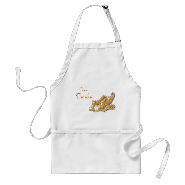 Give Thanks Cornucopia Standard Apron (Front)