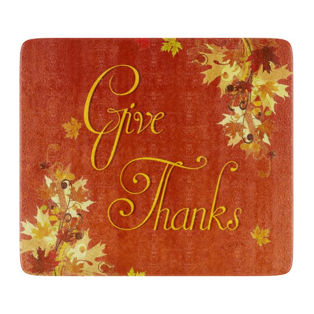 Give Thanks Cutting Board (Front)