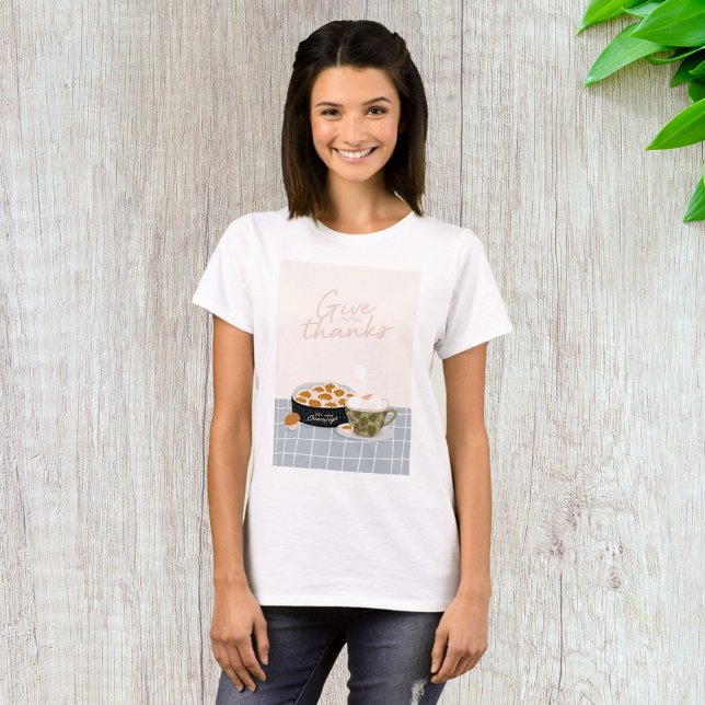 Give Thanks For Cosy Evenings Autumn Treats T-Shirt (Creator Uploaded)