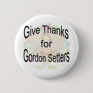Give Thanks for Gordon Setters - Button