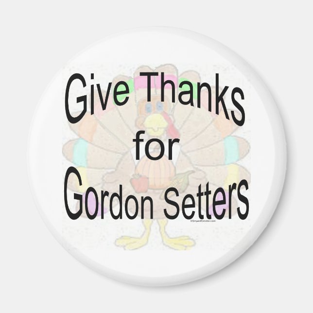 Give Thanks for Gordon Setters - Magnet (Front)