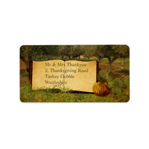 Give Thanks for Thanksgiving Label
