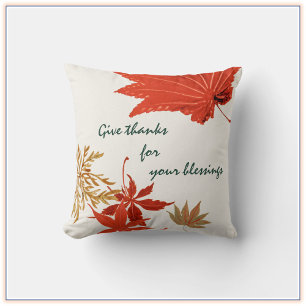 Give Thanks for Your Blessings Cushion
