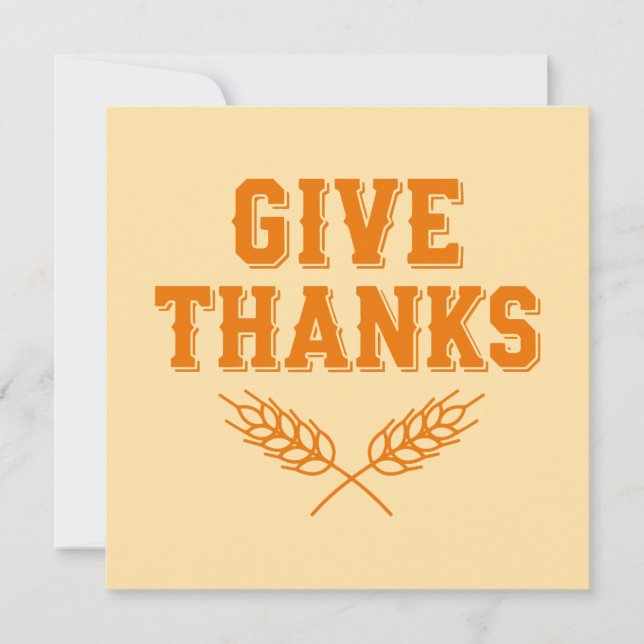 Give Thanks Holiday Card (Front)