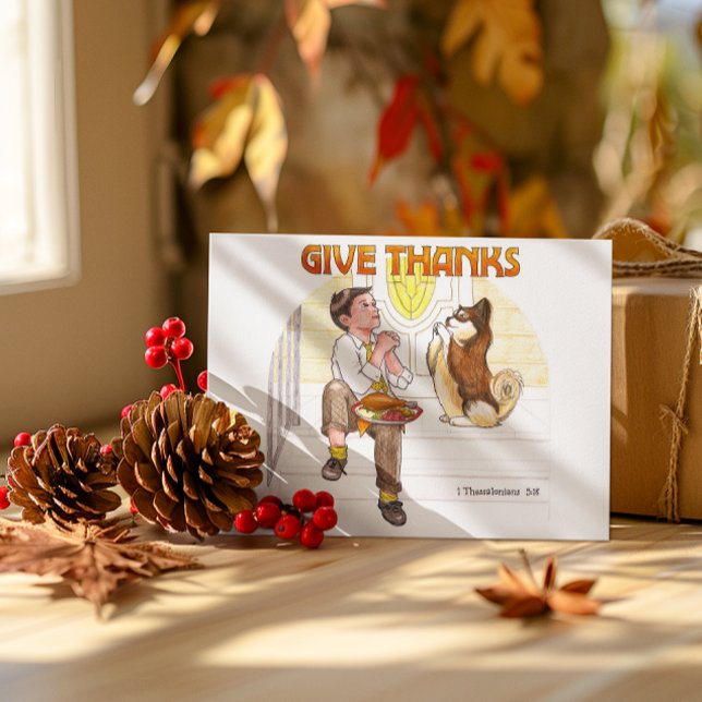 Give Thanks Inspirational Postcard (Creator Uploaded)