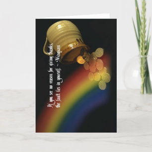 Give Thanks Native American Indian quote Thank You Card