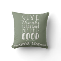 Give Thanks Pillow Customised Colour