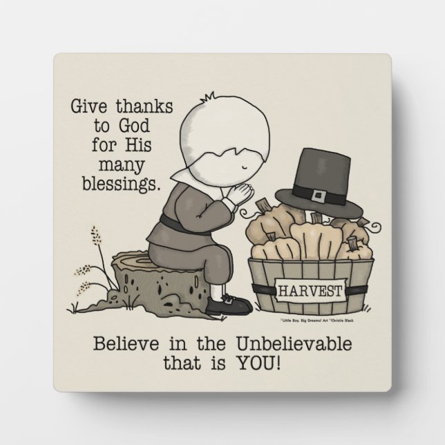 Give Thanks Plaque (Front)