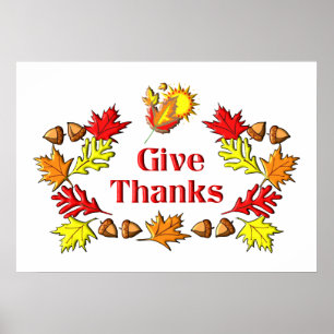 GIVE THANKS POSTER