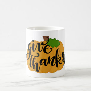 Give Thanks Pumpkin Coffee Mug