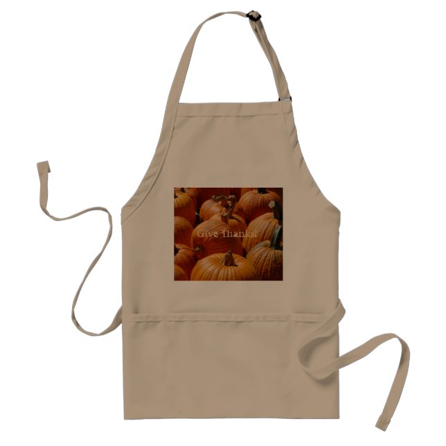 Give Thanks Pumpkins on an Standard Apron (Front)