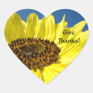 Give Thanks! stickers Colourful Sunflower Blue Sky