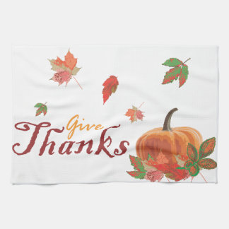 Give Thanks Tea Towel