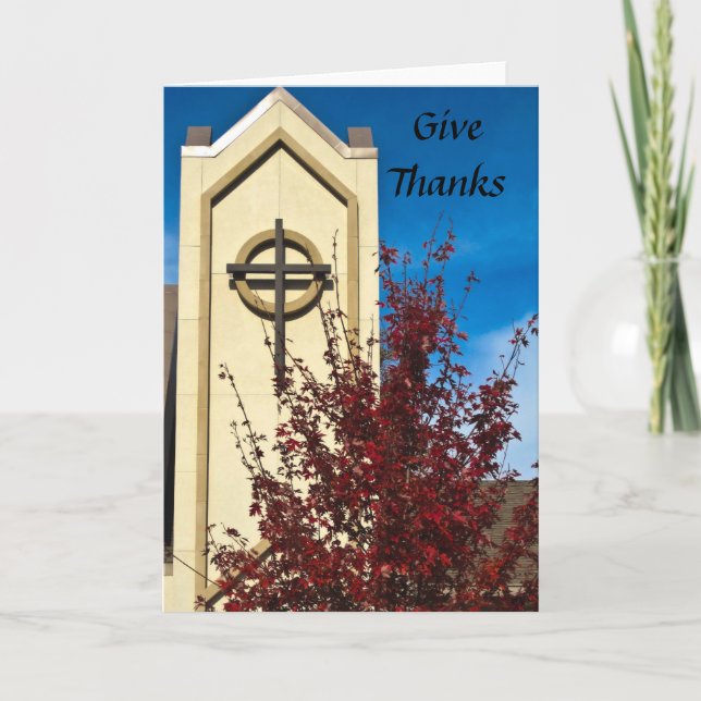 Give Thanks Thank You Card (Front)