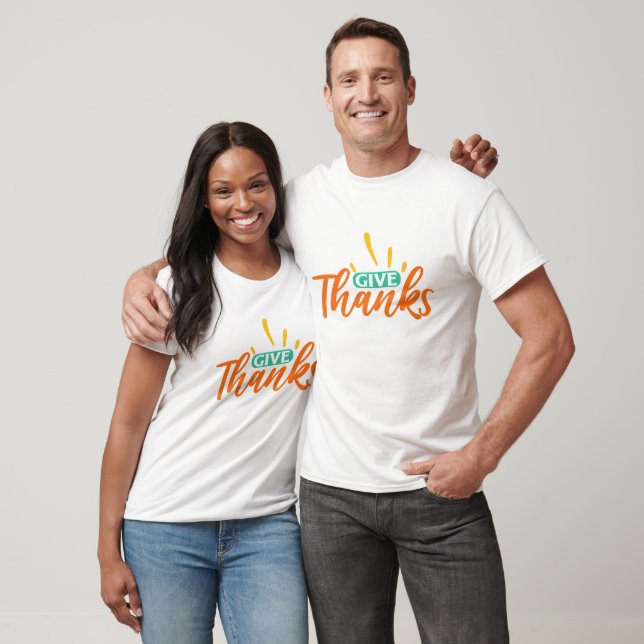 Give Thanks - Thanksgiving  T-Shirt (Unisex)