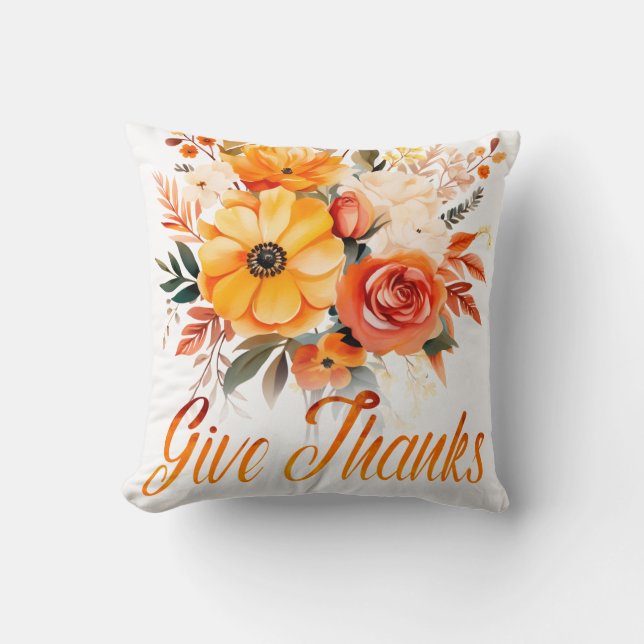 Give thanks this fall cushion (Front)