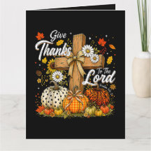 Give Thanks to The Lord Autumn Fall Season