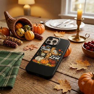 Give Thanks to The Lord Autumn Fall Season iPhone 15 Pro Max Case