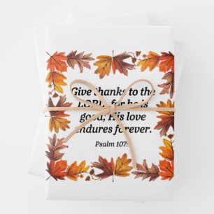 Give Thanks Wrapping Paper Sheet