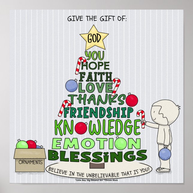 Give the Gift of:  Word Tree Poster (Front)