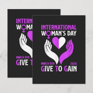 Give to Gain Happy Women's Day Announcement