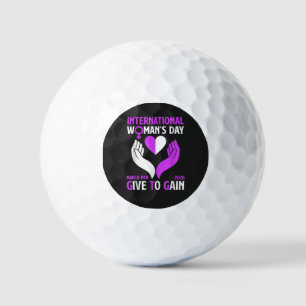 Give to Gain Happy Women's Day Golf Balls