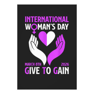 Give to Gain Happy Women's Day Photo Print