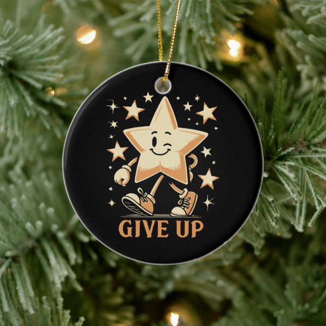 Give Up Ceramic Ornament (Tree)