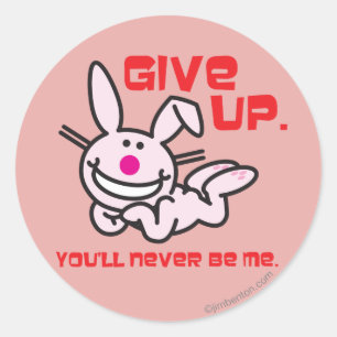 Give Up Classic Round Sticker