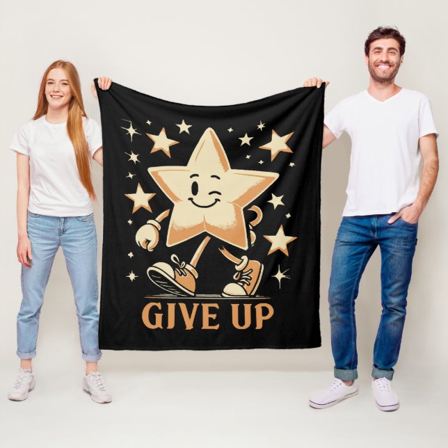 Give Up Fleece Blanket (In Situ)
