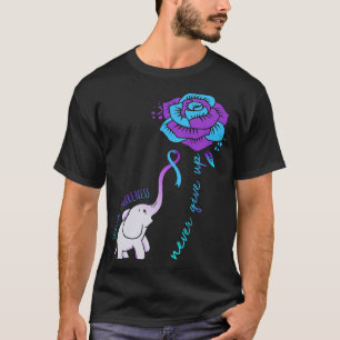 Give Up Happy Suicide Awareness Support Graphic T-Shirt