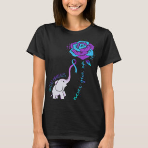 Give Up Happy Suicide Awareness Support Graphic T-Shirt