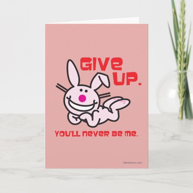 Give Up Holiday Card (Front)