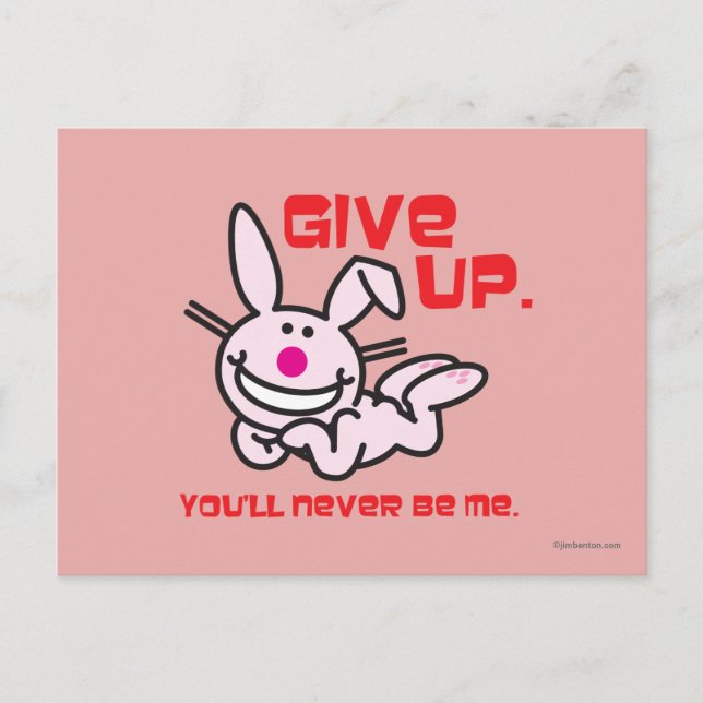 Give Up Postcard (Front)
