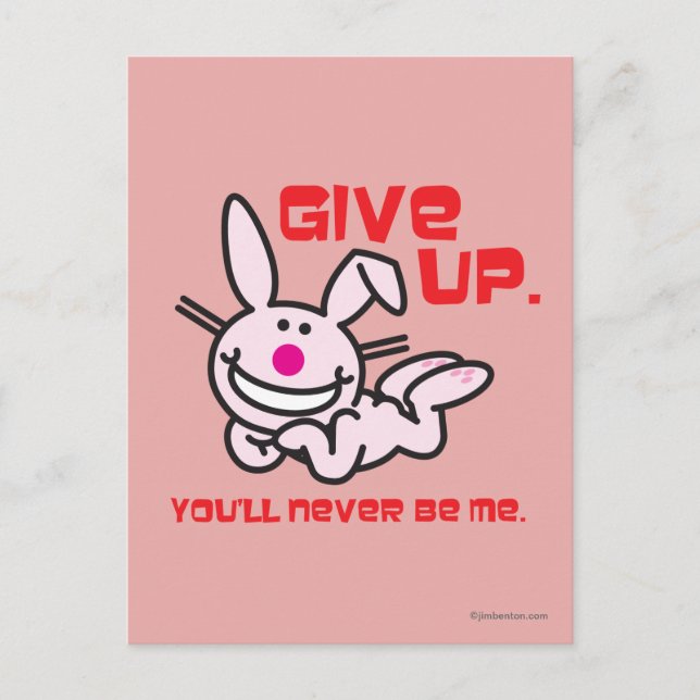 Give Up Postcard (Front)